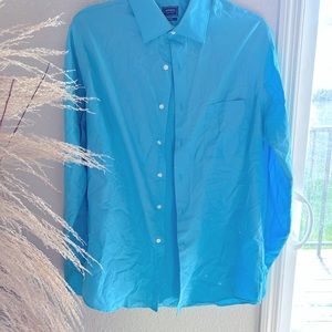 Mens Light Blue Dress Shirt (Arrow - USA 1851) - Fitted - 15 1/2 - 34/35
